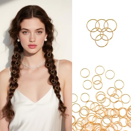 100 Piezas Aros para Trenzas Accesorios para el Cabello miniatura 2