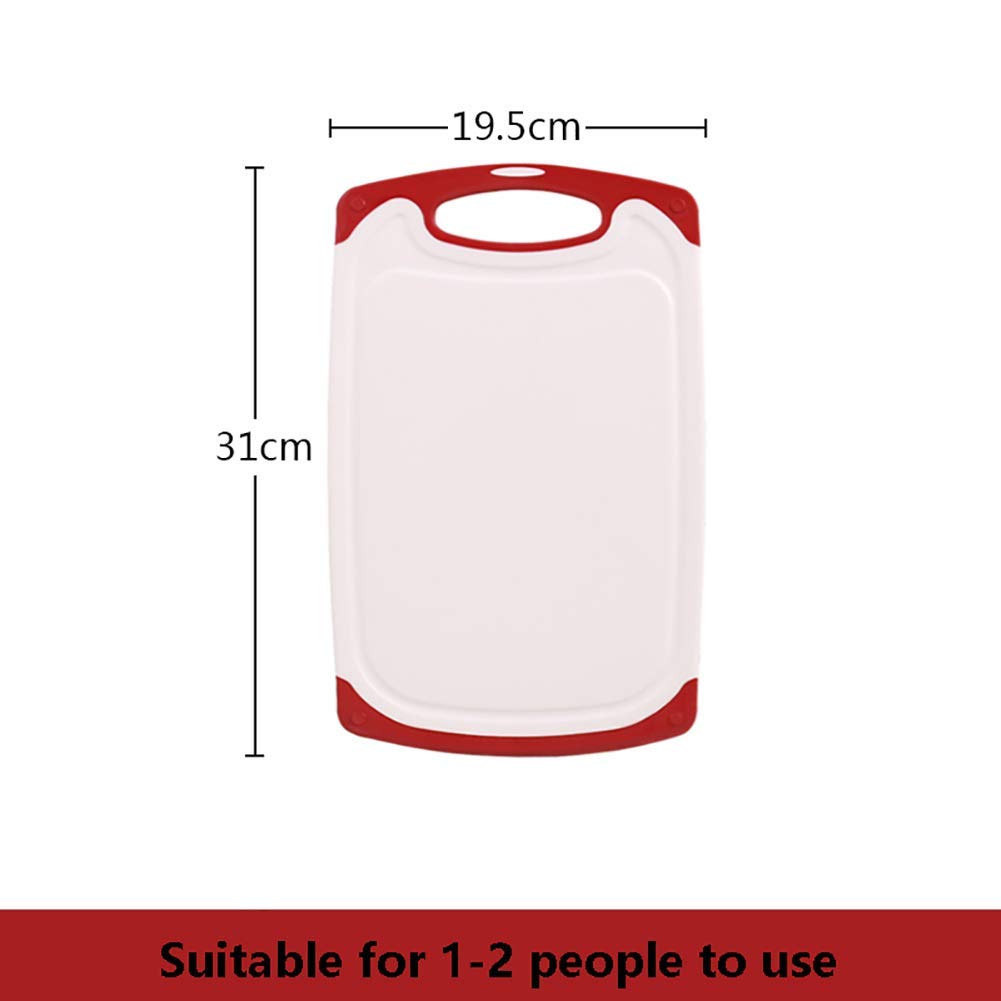 Panneau de découpage de cuisine de cuisine de cuisine avec des rainures de jus de fruits de jus, un coffre-fort de lave-vaisselle en plastique portable, une carte de supplément pour bébé Plaque de cou