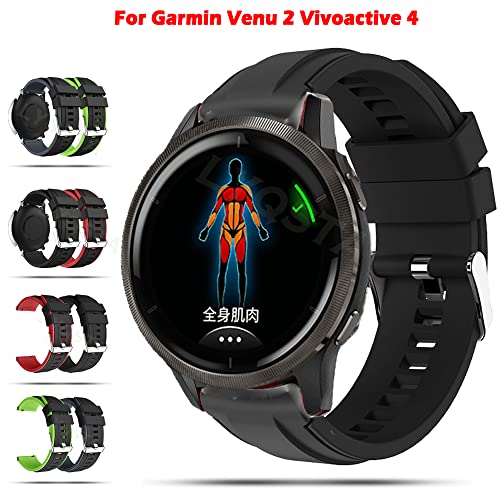 Bracelet Garmin Forerunner 745 silicone souple 22mm accessoire montre connectée Active - 2