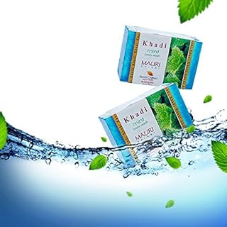Khadi Mauri Herbal Mint Soap, 125g (Pack of 3)