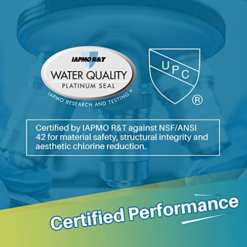 Image of 2-Pack PrimaPure RV Inline Water Filter KDF Activated Carbon Replacement for Camco 40043 Standard Water Hose, Garden Hose, Camping with1 Flexible Hose Certified To NSF /ANSI 42 by IAPMO R&T