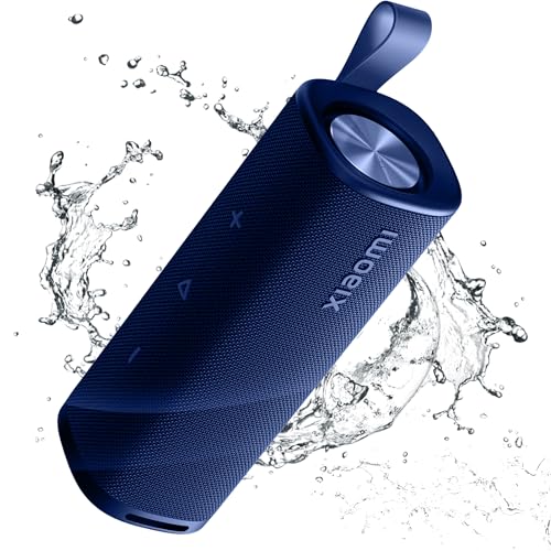 XIAOMI Portable Bluetooth Speaker Bluetooth 5.4, IP67 Wireless Speaker Waterproof with 12 Hours Playback Time, Supports TWS Connection (Blue)
