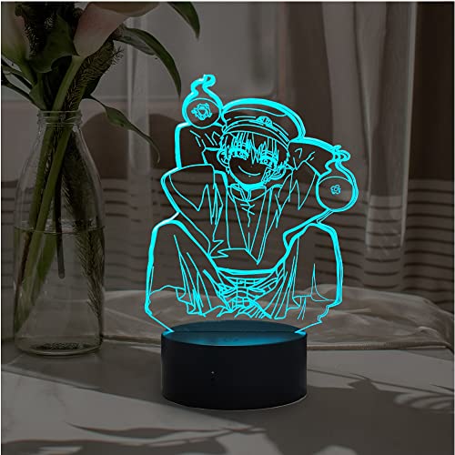 Japan Classic Anime Mano Role Boy Luz nocturna de dibujo animado con mando a distancia táctil inteligente cable USB acrílico LED bombilla 3D Illusion figura lámpara para niños habitación decoración Cover
