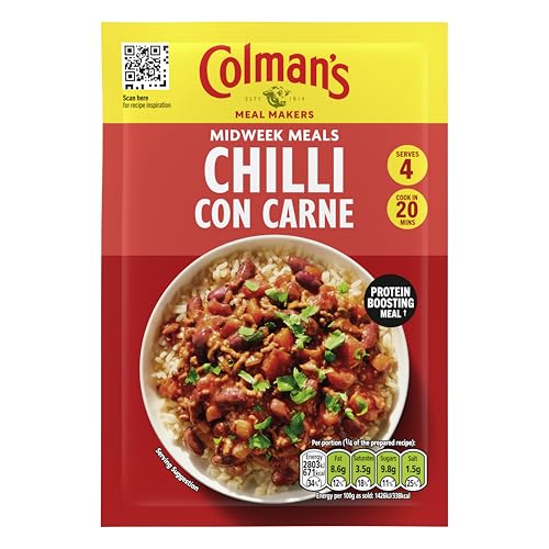 Colmans Midweek Meals Chilli Con Carne Meal Maker mix with a blend of herbs and spices for a protein-boosting meal 50 g