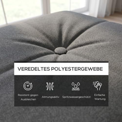 Cojín de 2 plazas impermeable y con protección UV para sofá palé 5