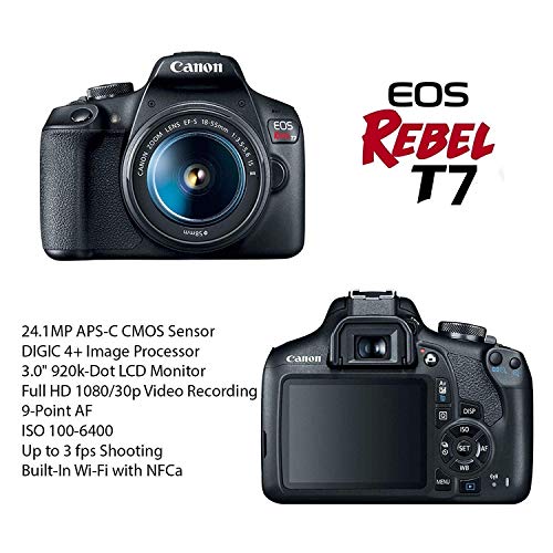Cámara Canon EOS Rebel T7 DSLR con Kit de Accesorios miniatura 2