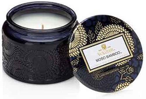 Voluspa Moso Bamboo Petite Vela en tarro de cristal 32 onzas Voluspa Moso Bamboo Petite Vela en tarro de cristal 32 onzas