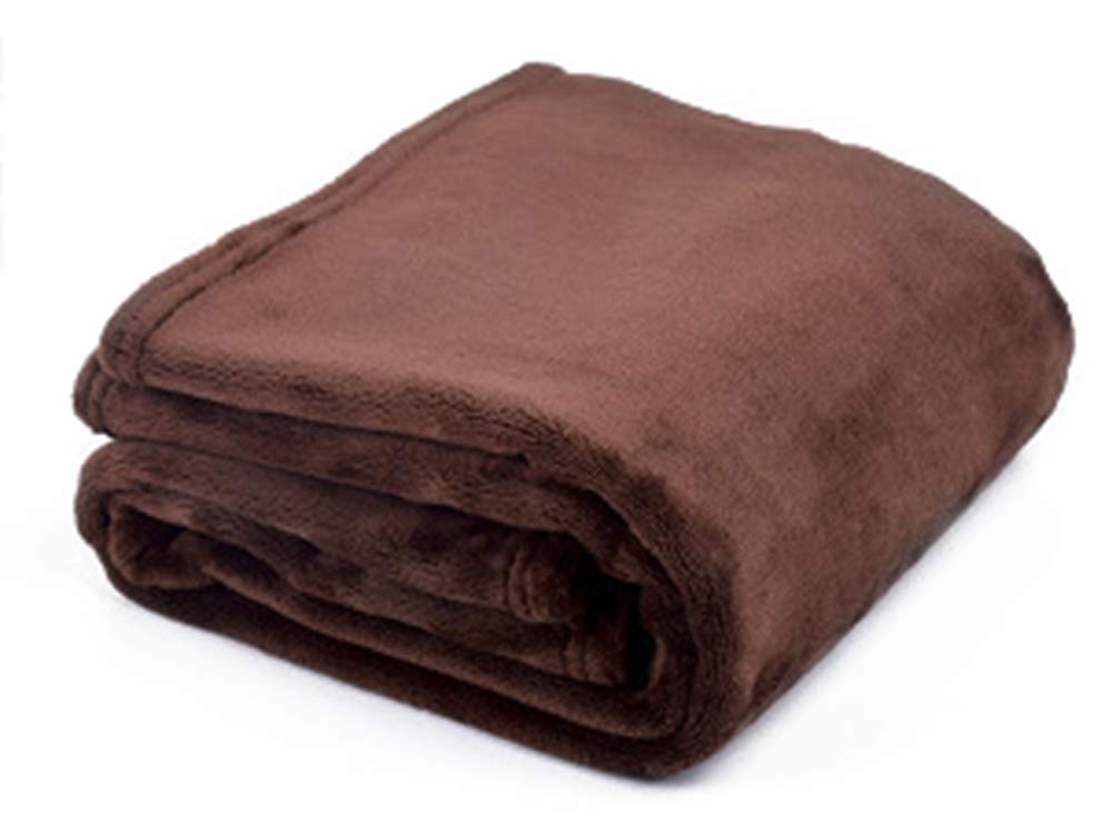 BangDon 1Pack Super Soft Coral pet blanket, autumn and winter warm blanket, pet out blanket, dog portable air conditioning blanket, four seasons blanket. (100 * 70cm,Coffee)