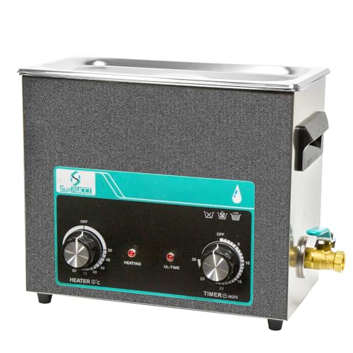 SupRUCCI 6L Ultrasonic Cleaner with Heater & Timer
