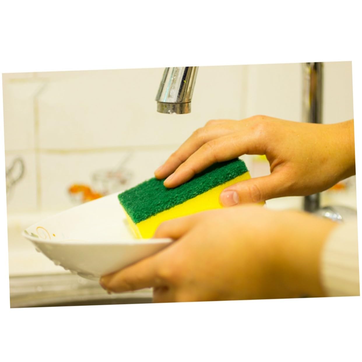 112 Piezas Esponjas para Lavar Platos Antideslizantes Duraderas y Verde Limpieza para Cocina y Utensilios