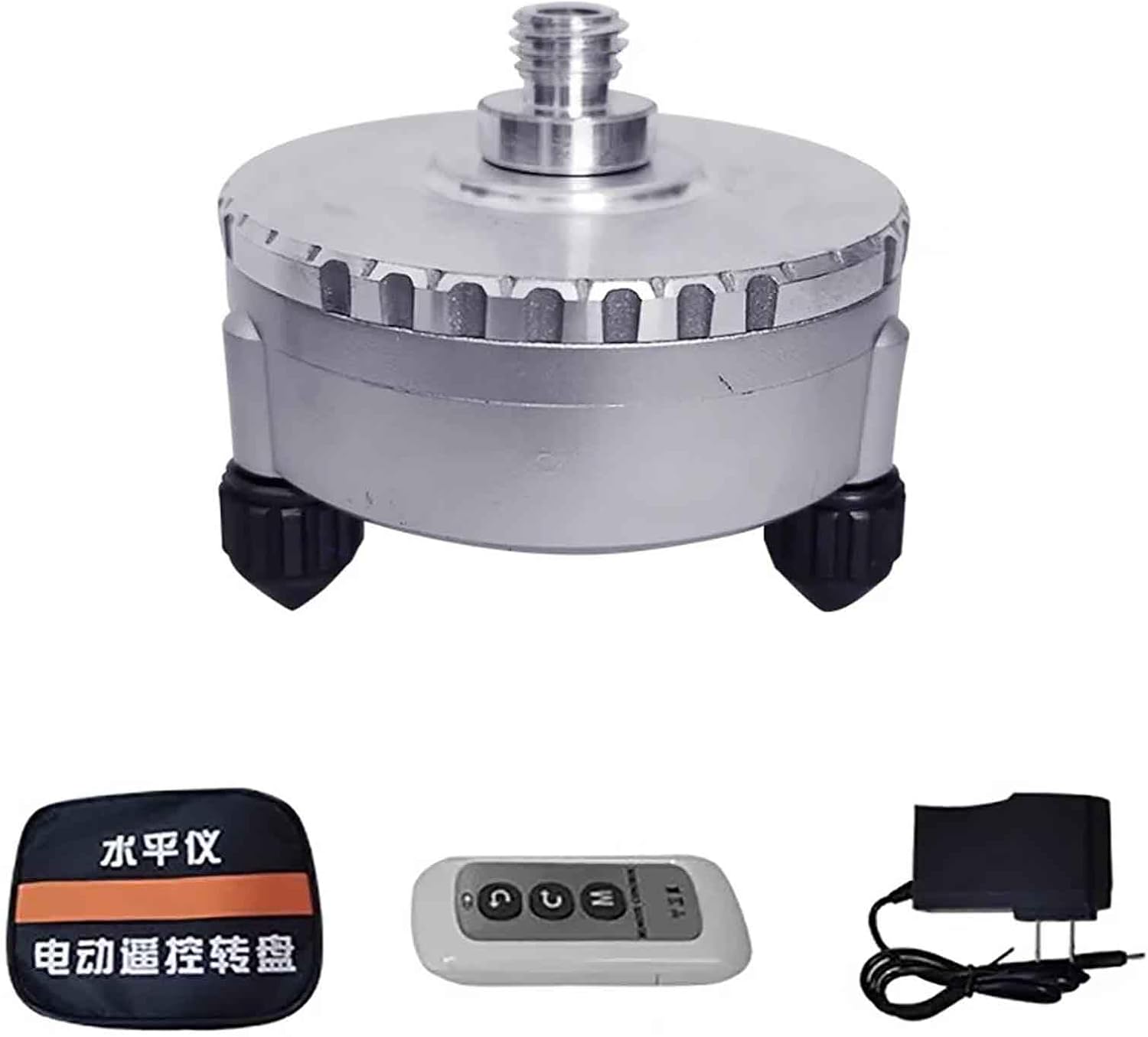 iDili Universal Electric Fine Adjustment Base for Leveling Devices Rechargeable Portable 360 Degree Rotating Stand with Remote Control