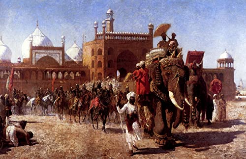 Tableau le règne de Shah Jehan par Edwin Lord Weeks toile murale 60x90cm