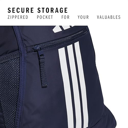 adidas Alliance Sackpack β Drawstring Backpack for Sports, Small Gym Bag, Team Navy Blue 2/3, OSFA - 2