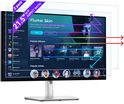 Filtro de luz azul para monitor de 21.5 pulgadas que alivia la fatiga visual en la oficina