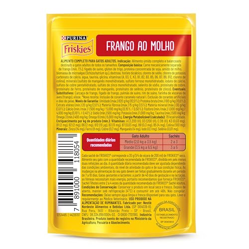 Ração Úmida Gatos Adultos FRISKIES Frango 85g