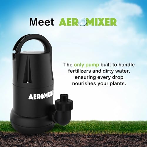 AEROMIXER 1 HP Transfer Pump - Sump Pump Submersible Water Pumps 5120 GPH, Designed to Pump Fertilizer Up to 1/4