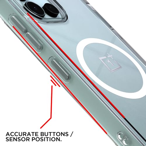 Image of Amazon Basics Back Cover for OnePlus Nord 6 5G Mag-Safe Shockproof PC + TPU Protective Case Magnetic Support Bumper Case (Transparent Mag-Safe)