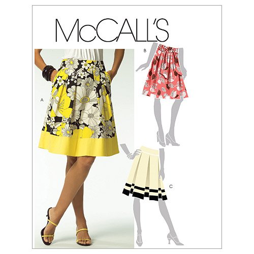 Patron de jupes pour femme McCall's M5591 avec ceinture tailles AA 6-12