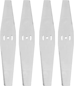 Honio Lawn Mower Blade, 4PCS Grass Trimmer Blade for Replacement, Replacement Mower Blade Cutter Blade Replacement Gardening Tool
