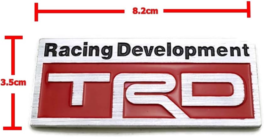 Racing Development TRD Metal Badge Logo Emblem 8.2x3.5cm