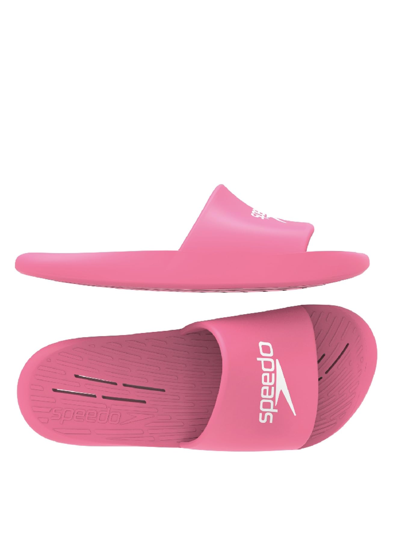 Speedo Slide J Sandalias, por Junior Unisex, Rosa/Blanco, 32