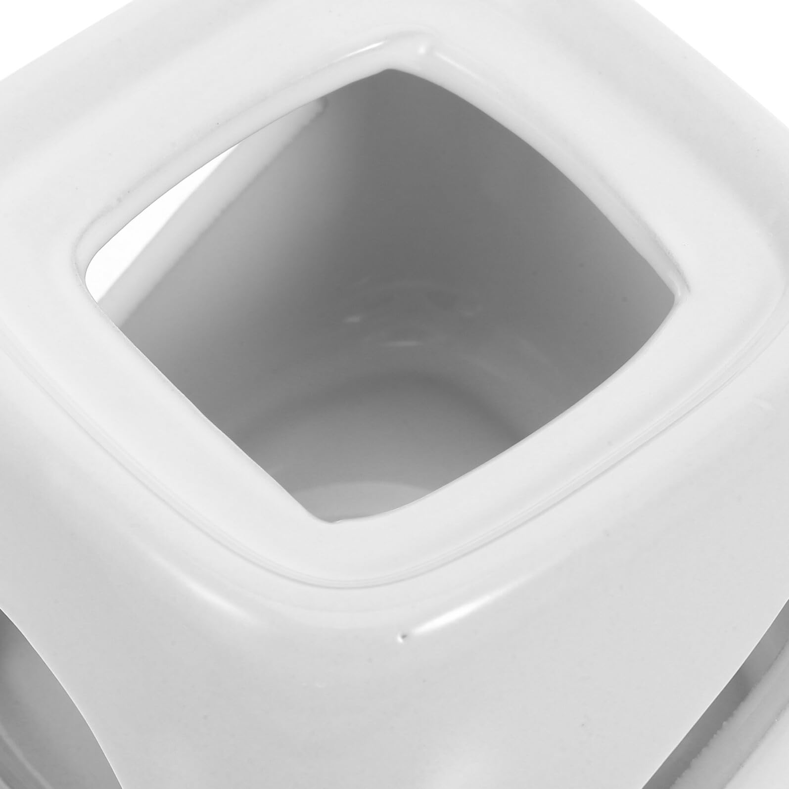 COLLBATH Crogiolo Fonduta Cioccolato in Ceramica Bianco Scaldacioccolato Portatile Compatto per Cucina Scioglitore Veloce e Efficiente per Dolci e Dessert