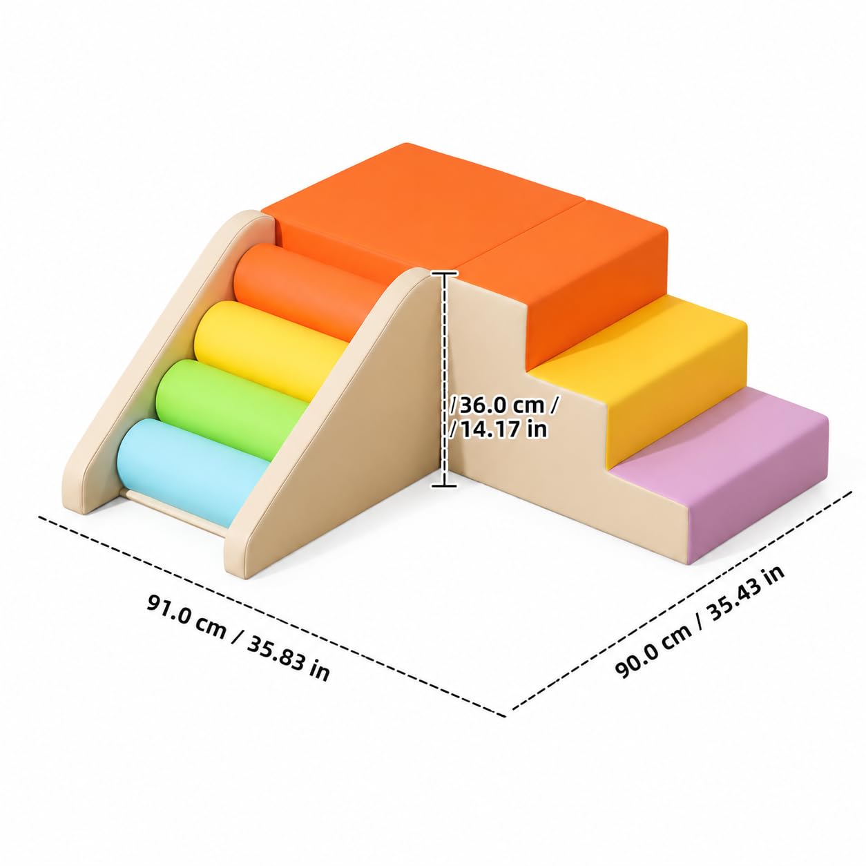 Blocchi Morbidi Arrampicata Bambini, style to 1 | schiuma, antibatterico, ignifugo, resistente ai graffi, facile da pulire, certificazione 3C, per la crescita, per gattonare