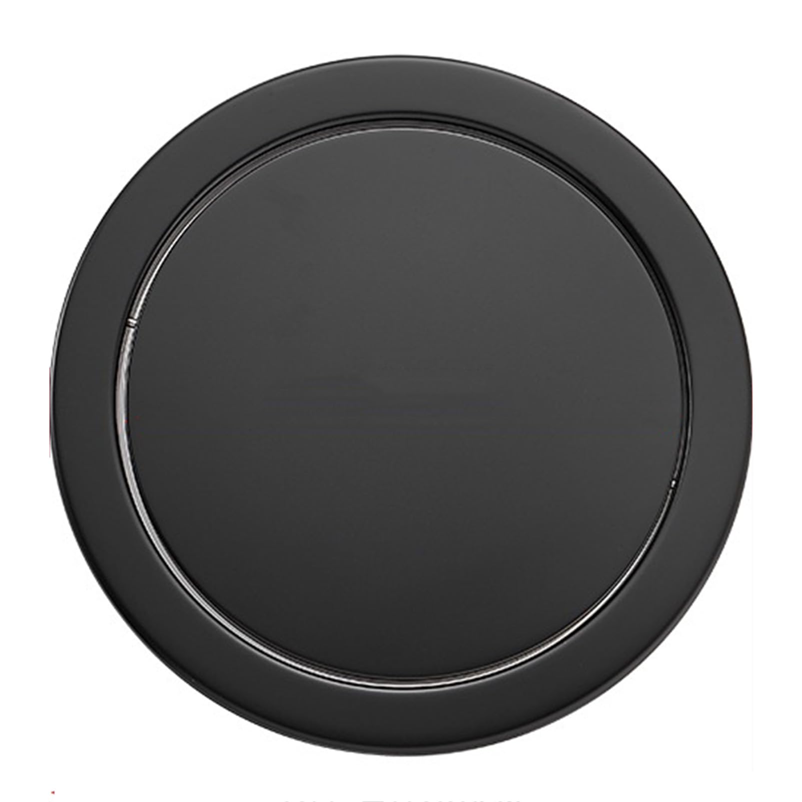 TIANQIHAO Stainless Steel Countertop Recessed Trash Can Lid Builtin Kitchen Garbage Bin Grommet Swing Flap Cover For Embedded Round Trash Chute Spacesaving Design,Black