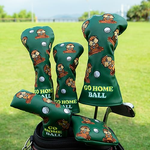 Housses de club de golf hybride vert lot de 3 protection sac - 2