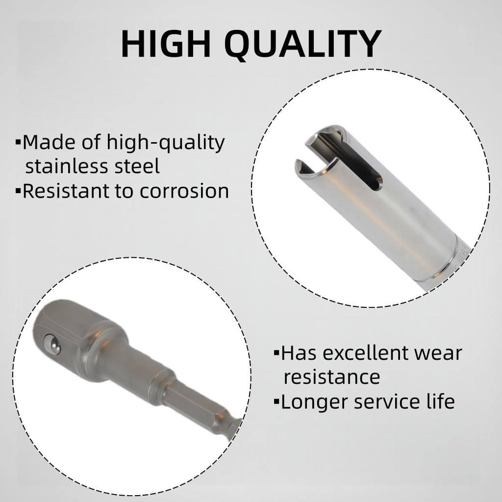 Coleman Pop Up Camper Crank Handle - Cordless Drill Adapter Socket Kit for Coleman Fleetwood Pop Up Trailer RV Crank Handles Replacement 3/8" Socket Drill Bit for Manual Crank Upgrade RCKIM00146