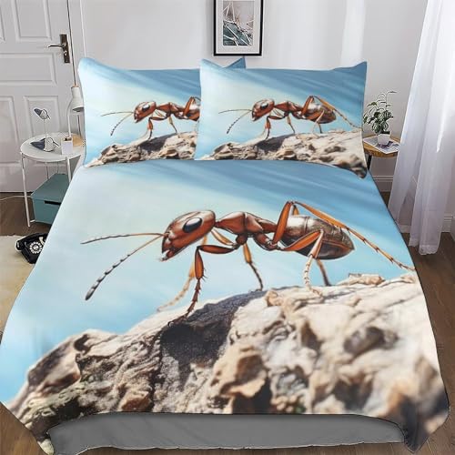Housse de couette motif 3D Fourmi pour une chambre moderne et cocooning - 2