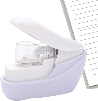 Portable Stapleless Stapler, Compact Handheld Stapling Tool, Mini Stapler with No Staple Feature, Lightweight Office, Desktop with Modern Design, Document for Home School