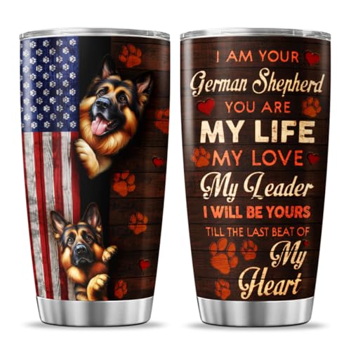 Best Handle, Dog Mom Gifts, Tumbler 20 Oz With Lid And Straw, Dog...