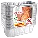 DOBI (50 Pack) Loaf Pans - Disposable Aluminum Foil 2Lb Bread Tins, Standard Size - 8.5" X 4.5" X 2.5"