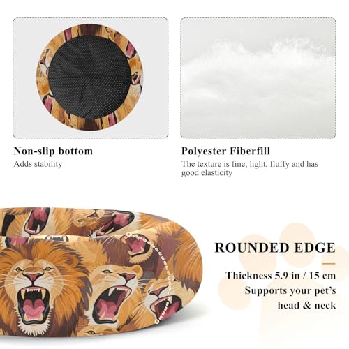 Coussin lion chaud et isolant taille M pour petit animal - 6