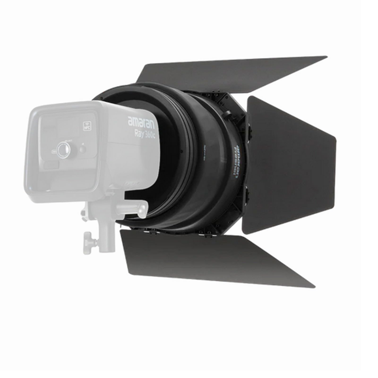 Modificateur de lumière Fresnel Amaran avec Volets à 4 vantaux réglables pour projecteurs LED Ray 360c et 660c Halo 600x 300x et Monture Bowens.