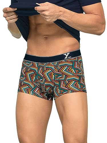 Image of XYXX Anti-Bacterial, Odour-Free Cotton Stripes Parallax Trunks for Men