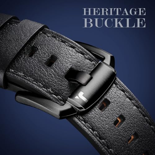 Image of Leather Band for Apple Watch Ultra 3 /Ultra 2 Bands 49mm 46mm 45mm 44mm, Top Genuine Leather Designer Replacement Strap for iWatch Ultra 3 2 1 SE series 11 10 9 8 7 6 5 4 3