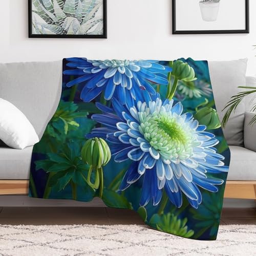 Manta de sofá con flores suave y acogedora para tardes de descanso 3