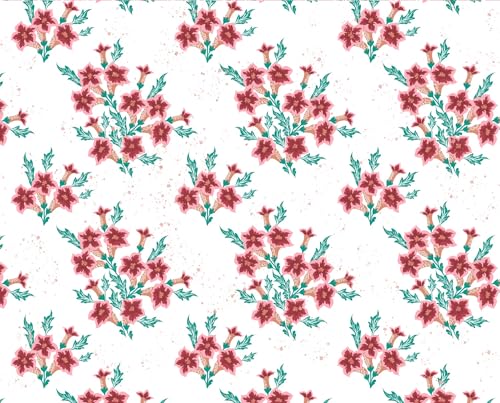 Image of Tundwal's Printed Cotton Reversible Dohar /AC Blanket for Single Bed |All Weather Light Weight | Rajasthani Printed Floral Design | Pack of 1-Leafs Red
