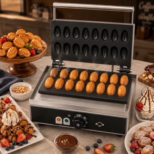 Image of Commercial Waffle Maker Machine, Electric Belgian Waffle Baker, Professional Waffle Machine for Cafe Bakery Restaurant Food Stall (EGG-SHPE-WM) | Electric Belgian Waffle Baker, Professional Waffle Machine, For Cafe Bakery Restaurant Food Stall, EGG-SHPE-WM