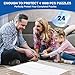 Puzzle Glue Sheets for 1000-Pieces, 24 PCS Puzzles Saver Sheets, Easy Peel and Stick Jigsaw Sticker Sheets, No-Clean Puzzle Glue Stickers, Gifts for Puzzles Lovers