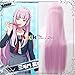 Produktbild Cosplay Perücken Anime Dream! Ing Sanmao Tür Lila Sound 100 cm Rosa Lila Langes glattes Haar Hochtemperaturdraht