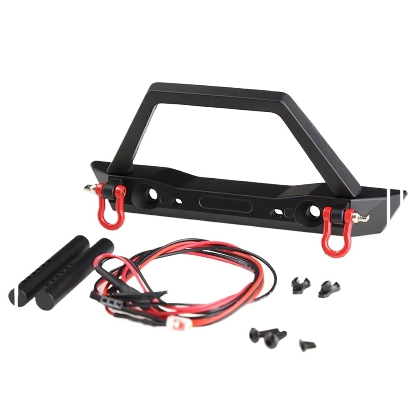Paraurti RC per Axial per SCX10 per II 90046 per Traxxas per TRX4 1/10 RC Crawler Car Paraurti Anteriore con Gancio di Traino Parti Aggiornamento