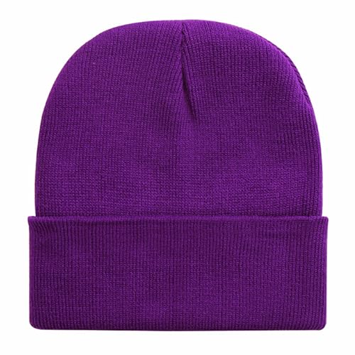 Image of ZOORON 1&2 Packs Beanie for Men Women Men's Beanie Hat Acrylic Knit Cuff Beanie Cap Slouchy Knit Skull Cap Warm Winter hat