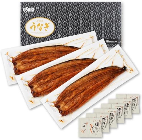 おおさきうなぎ 鹿児島県産 国産うなぎ 長蒲焼 3尾セット｜冷凍 真空パック｜土用の丑の日・父の日・お中元・贈答