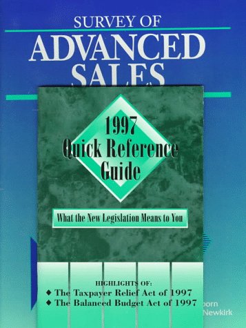 Survey of Advanced Sales, 1997 Quick Reference Guide : Amazon.com.au: Books