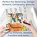 ALVIN 55W-A Lightweight Tracing Paper Roll, White, Suitable with Ink, Charcoal, Felt Tip Pen, for Sketching or Detailing - 12 Inches, 20 Yards, 1-inch Core
