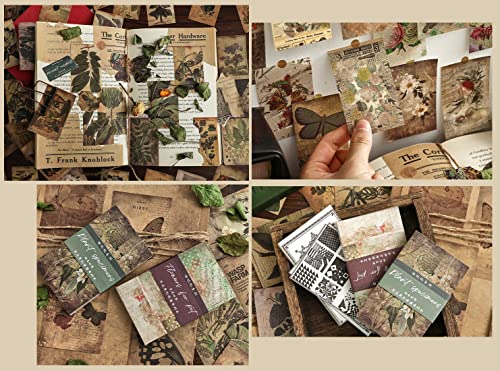 Laplbeke 480Pcs Vintage Scrapbooking Paper, Mini Aesthetic Scrapbook Paper Book For Journaling Supplies, Decorative Craft Paper Collage Bullet Junk Journal Planner (Retro) #TOP3