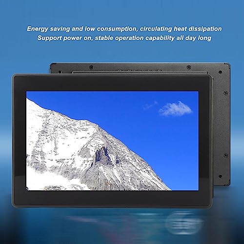 Atyhao Tragbarer Monitor mit Touchscreen, 1280 X 720 Auflösung, IPS-Monitor, Wasserdicht, 10-Punkt-kapazitive Touch-Wandhalterung, 8 Zoll, Energieeinsparung für Sicherheit (EU-Stecker) – Bild 4